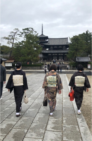 着付け教室風景